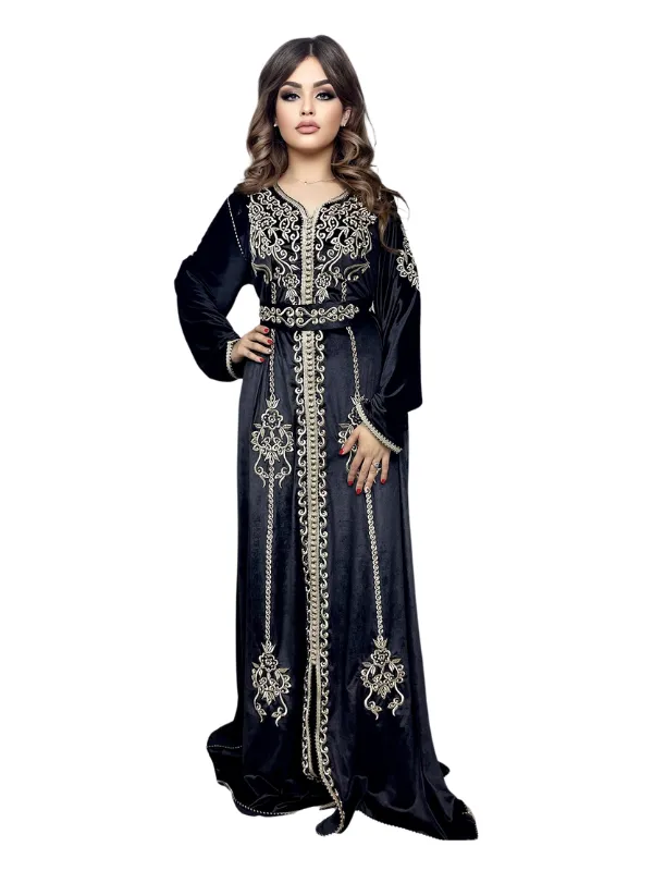CAFTAN VELOUR NOIR
