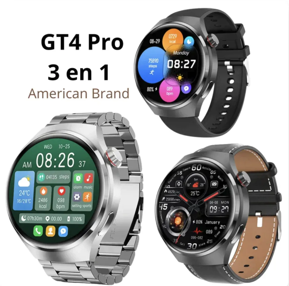 Montre intelligente GT4 Pro , Modèle 2024 ! American Brand 👌CI