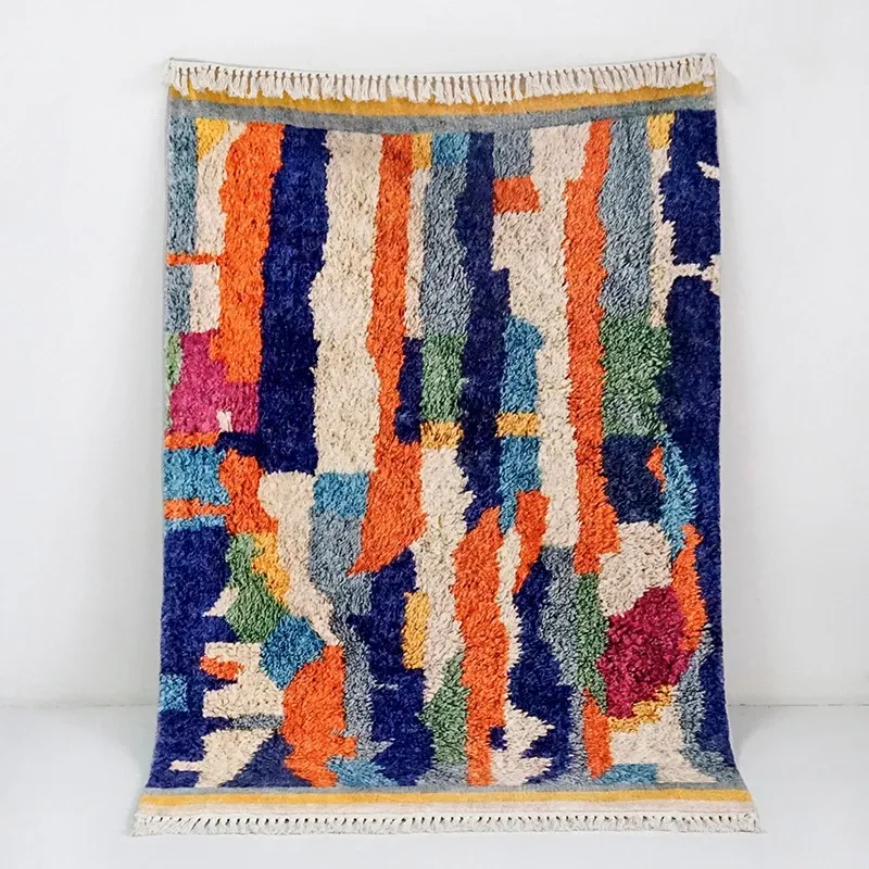 Tapis à pampilles marocains pour salon