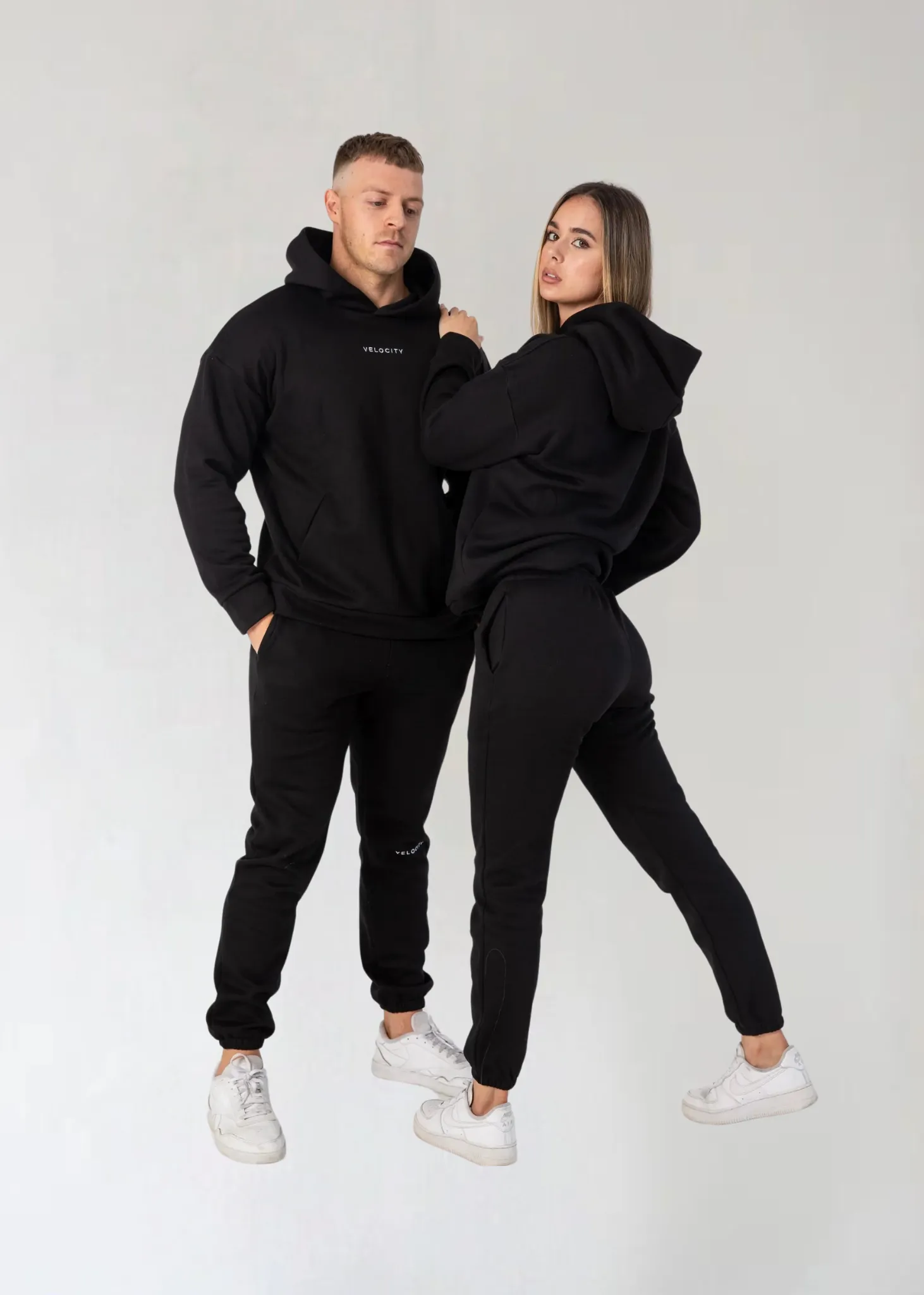 UNISEX TRACK PANTS - BLACK