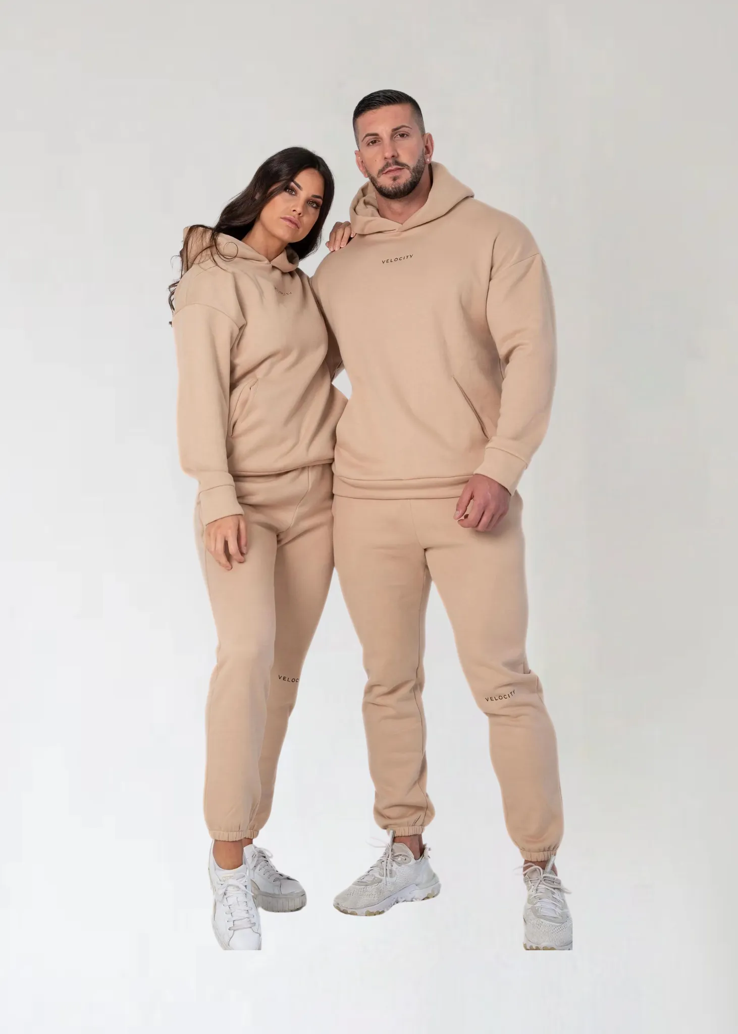 UNISEX TRACK PANTS - BEIGE
