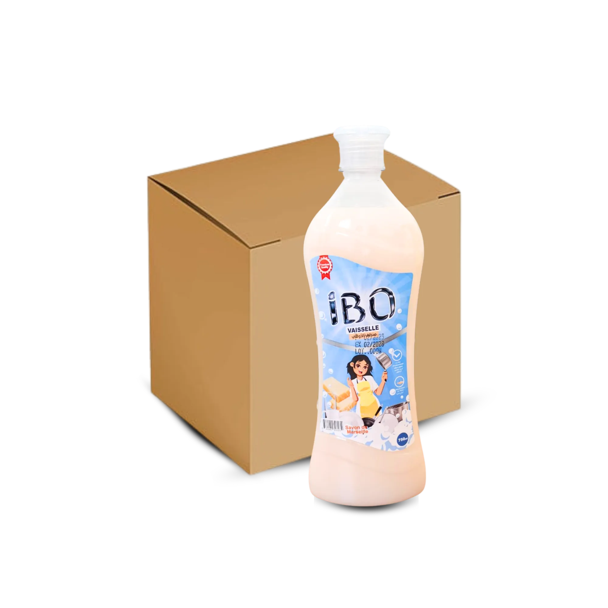IBO VAISSELLE 300mL x48/ 750mL x20/ 1250mL x12