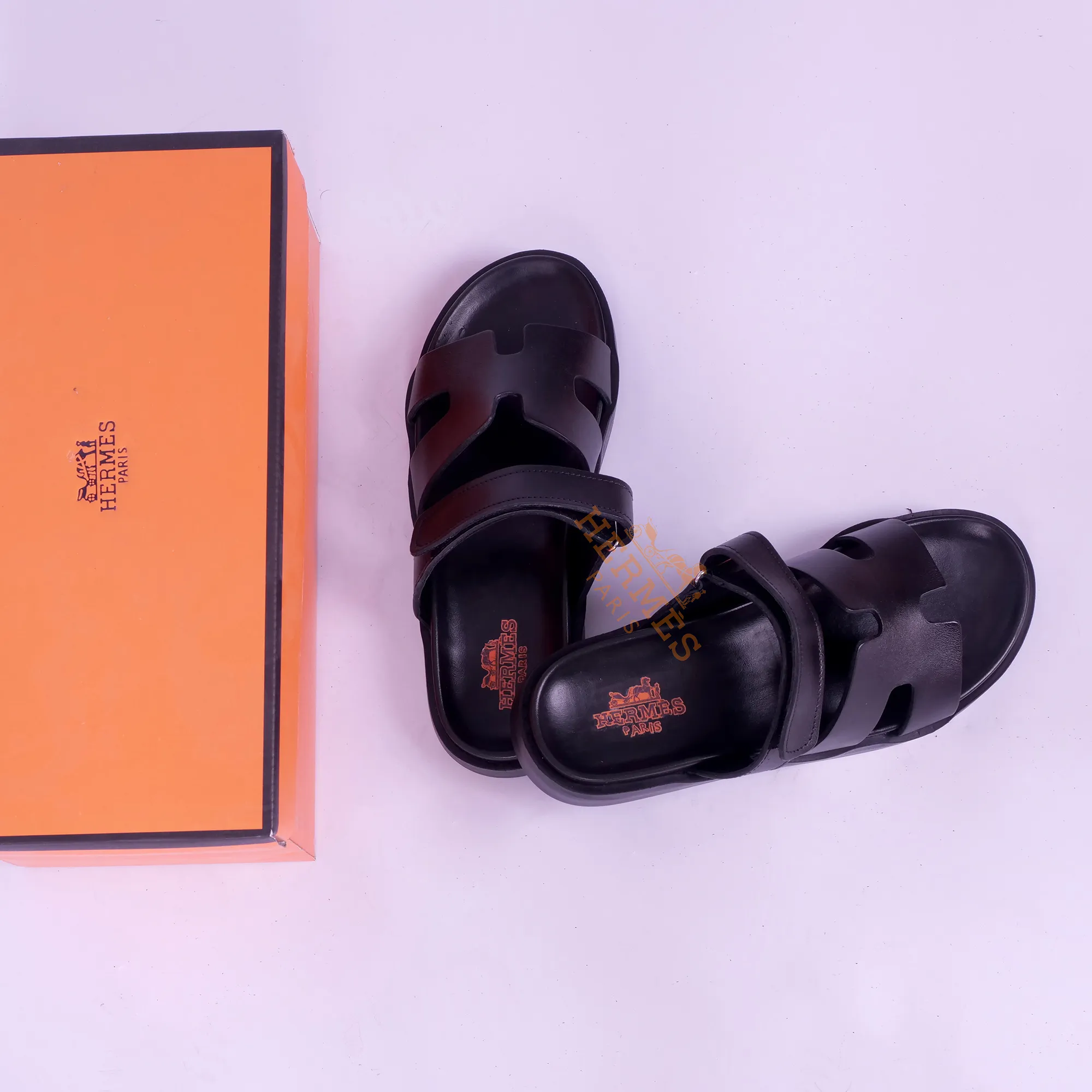 hermes cuir noir