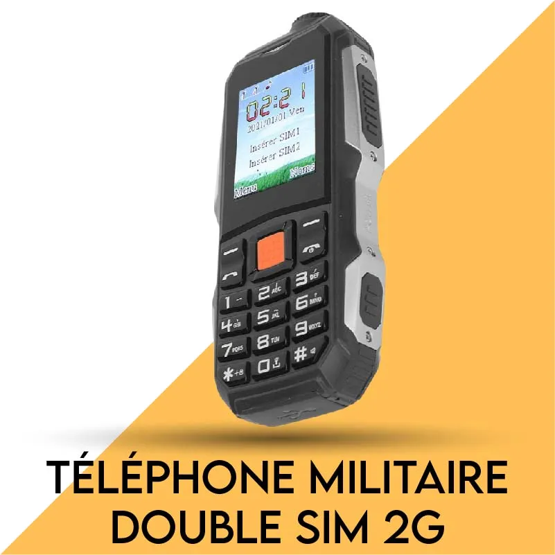 Téléphone Militaire double SIM 2G
