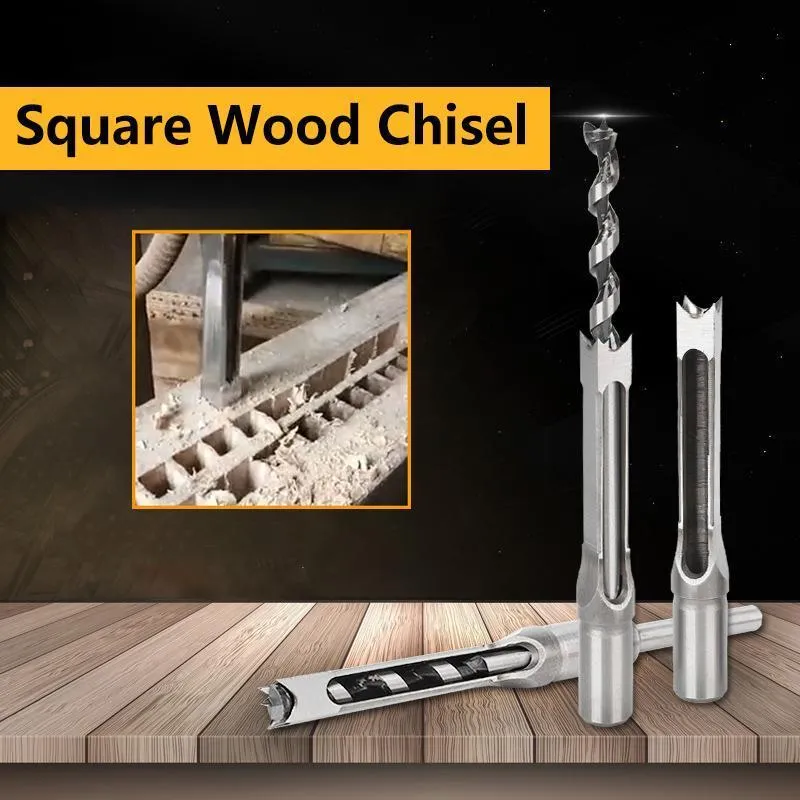 Woodworking Square Hole Drill Bits (pack 4)