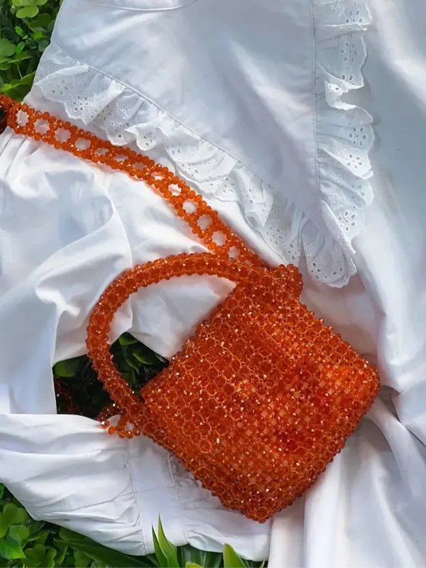 orange handbag