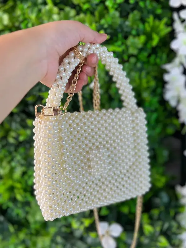 white handbag