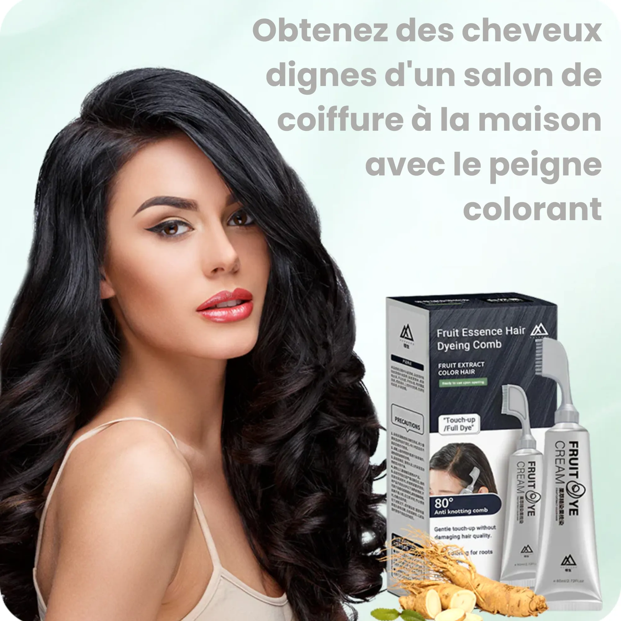 Peigne colorant  a base de Fruits