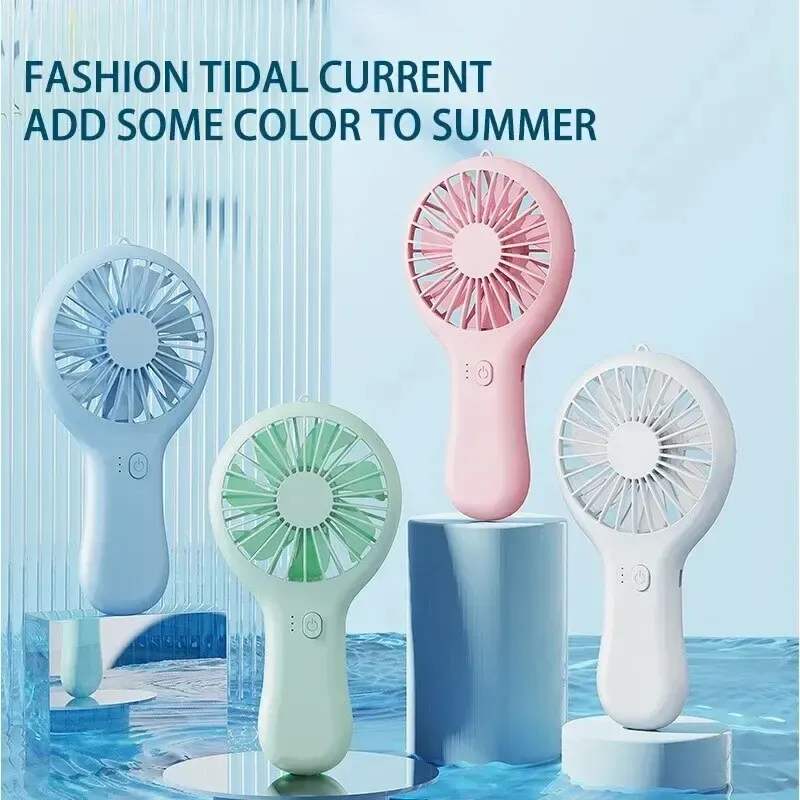 Ventilateur de poche portable, mini ventilateur créatif, chargement USB, 3 vitesses, vent élevé, bureau, voyage, étudiant, silencieux, Dnoma