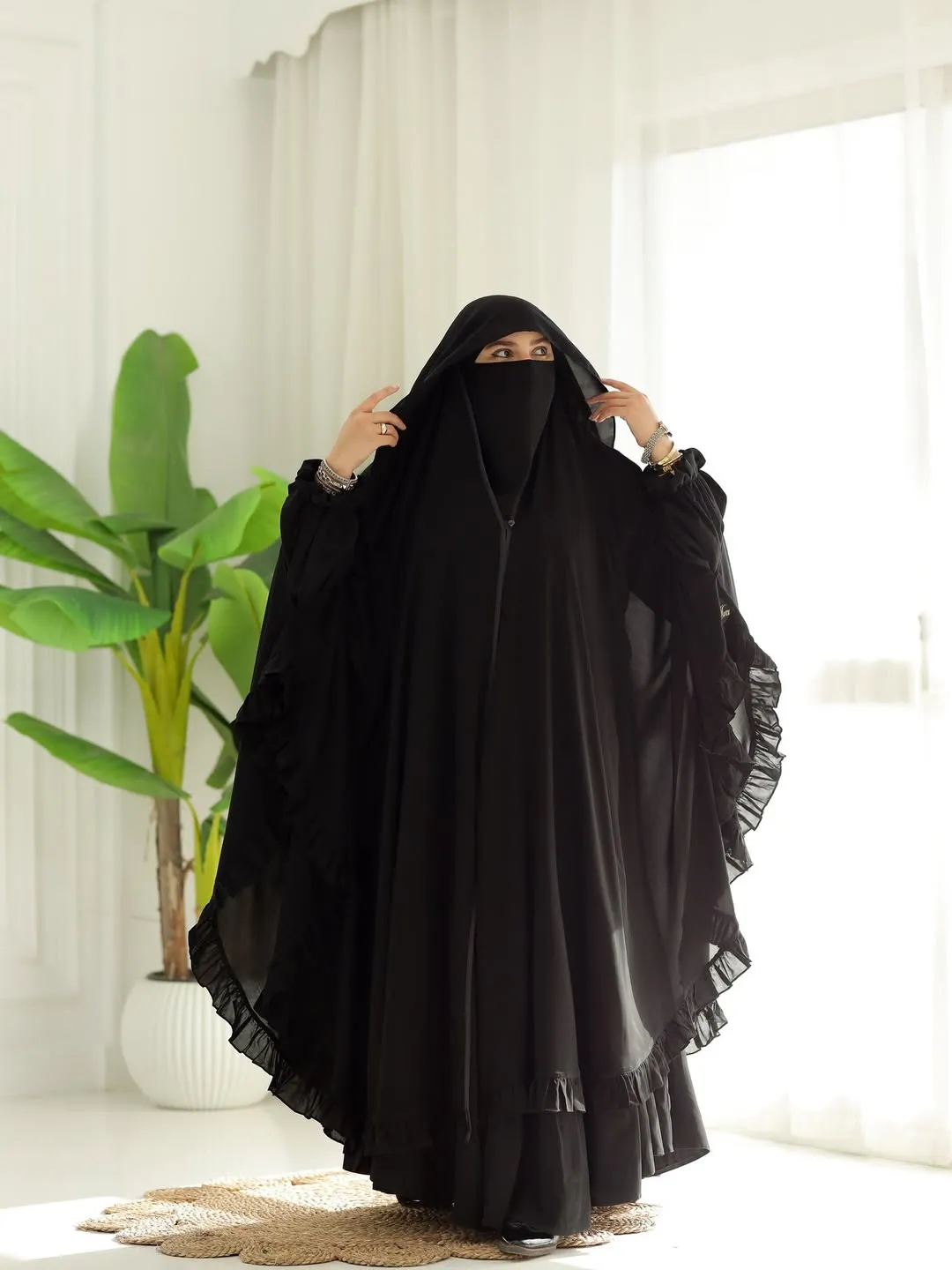 الوشاح الملكي الأندونيسي + نقاب وشريطه ⭐