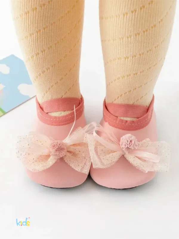 Flowers Tie Ballerina - Rose