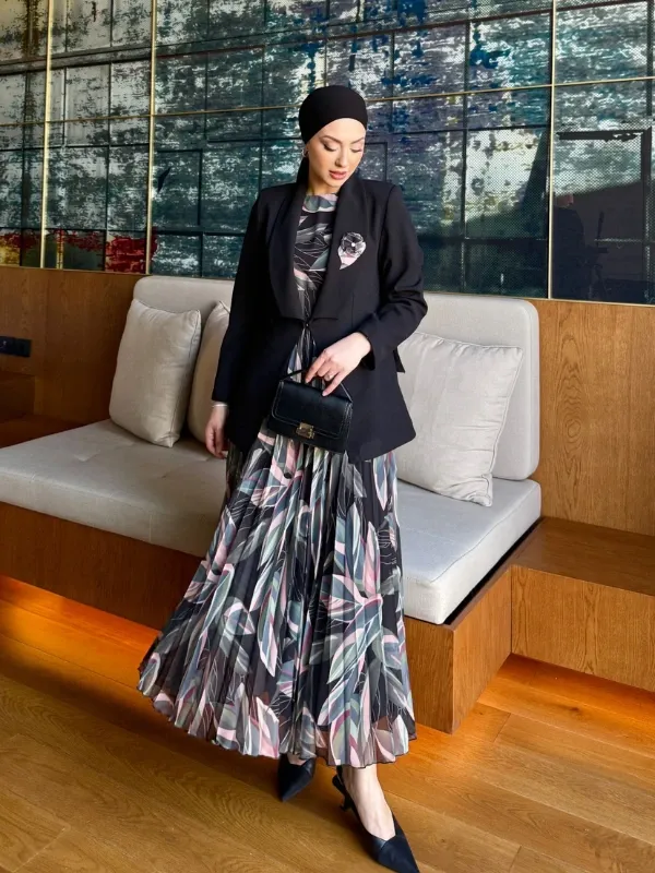Tailleur robe plissée (Melis)