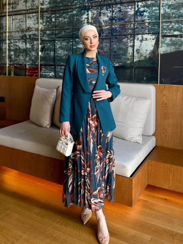 Tailleur robe plissée (Miray)