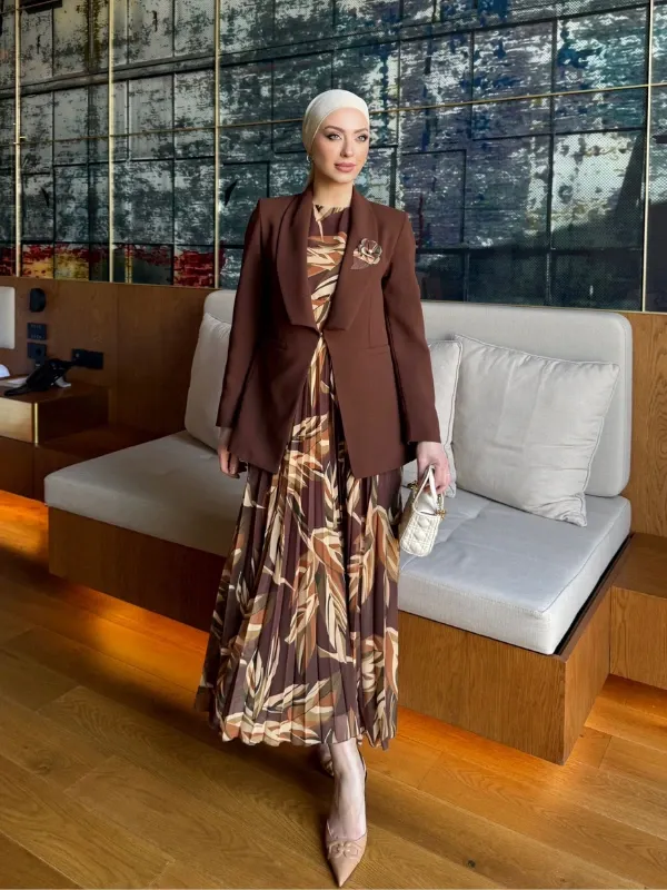 Tailleur robe plissée (Miray)