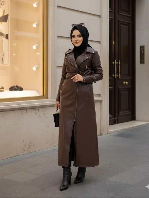 Manteau Long en Sky