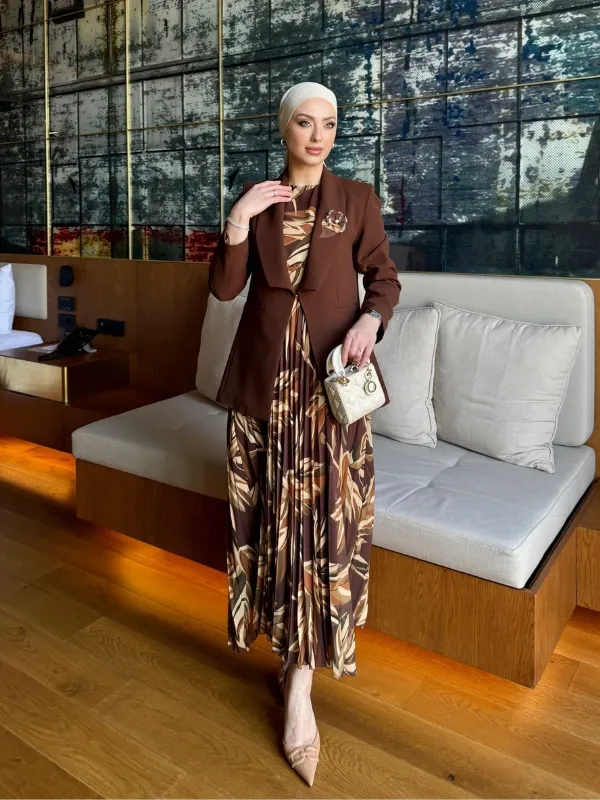 Tailleur robe plissée (Melis)
