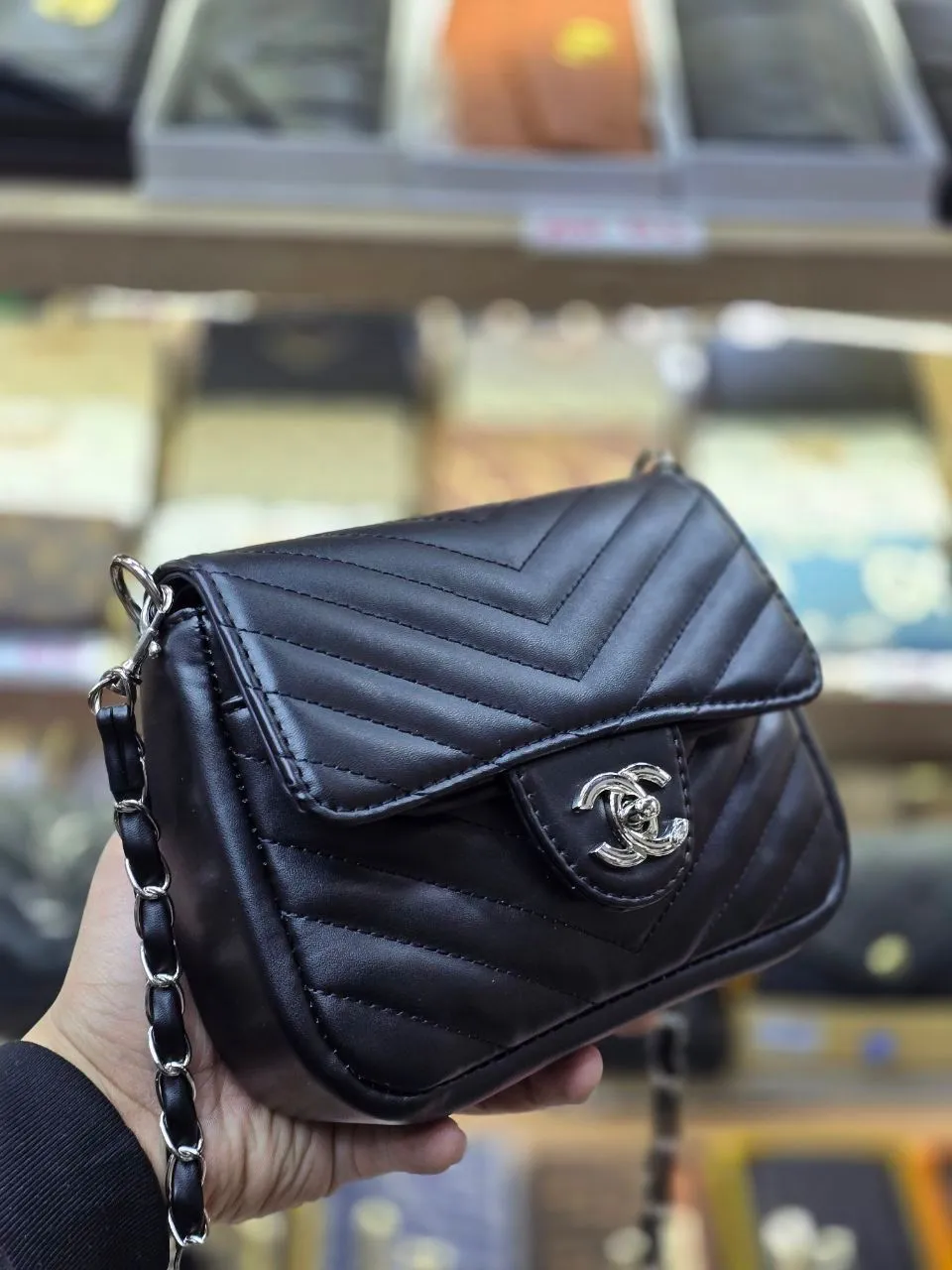 Chanel Timeless Classic Square Mini Chevron