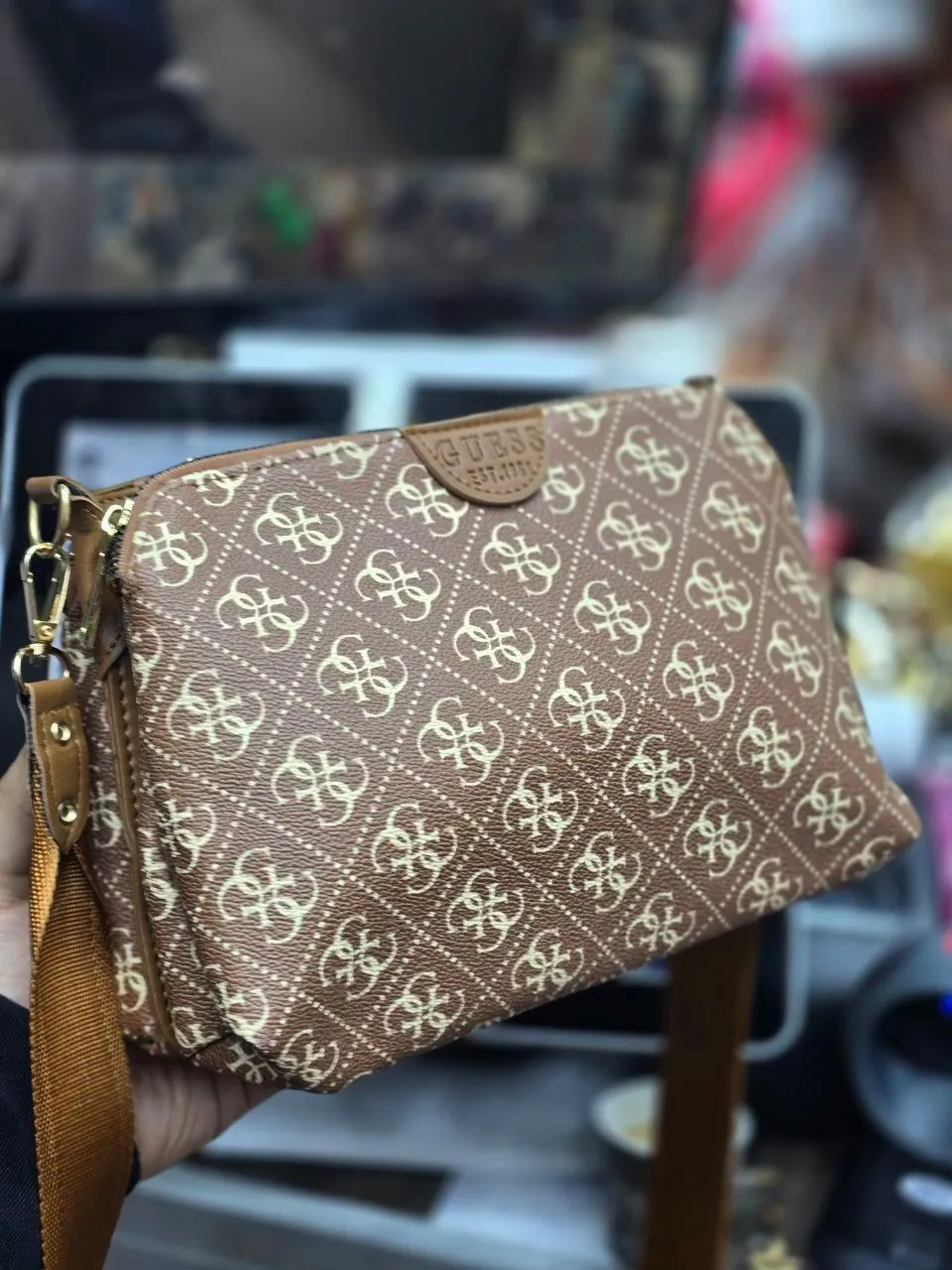 Sac GUESS crossbody en cuir