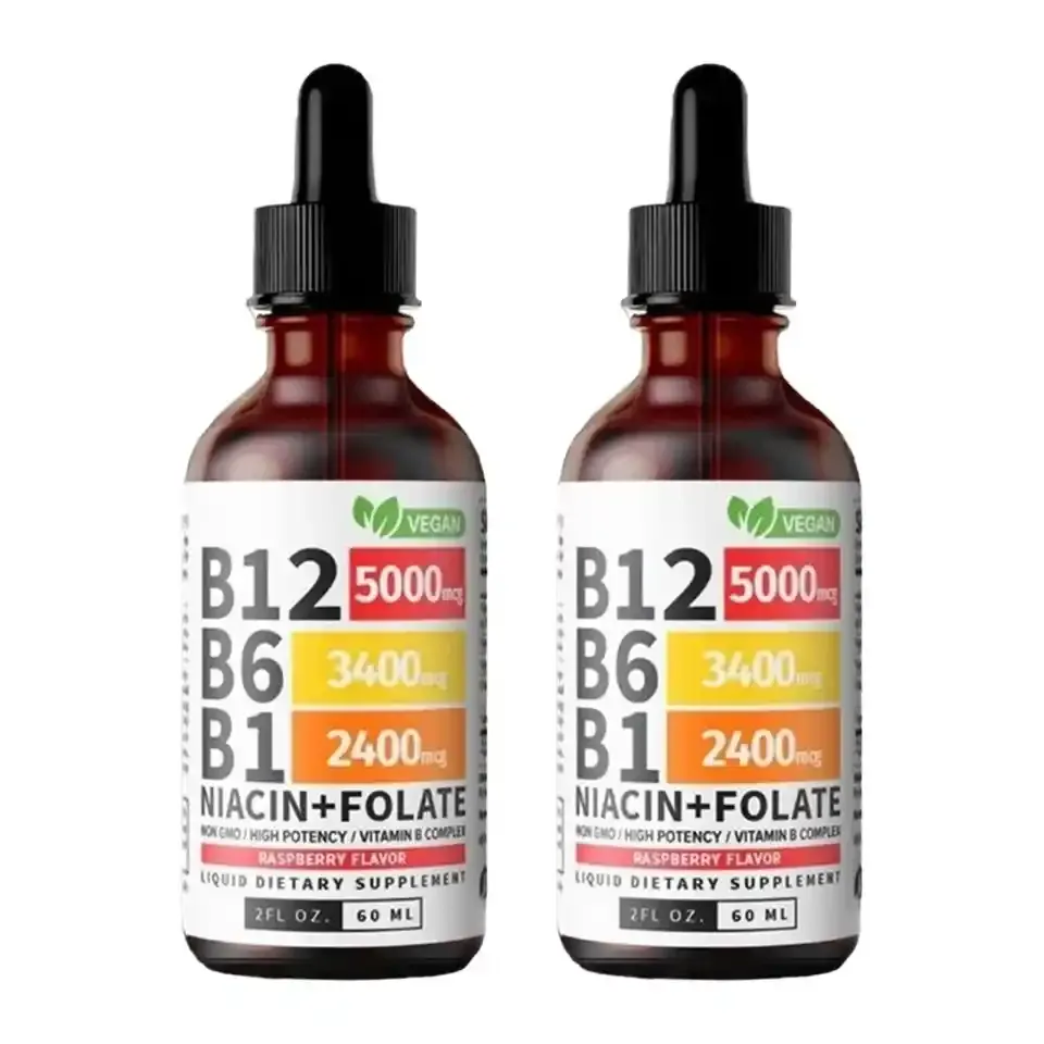 (2-pack) Vitamin B12 & B6 Sublingual Drops — Energy & Clarity 🇰🇪