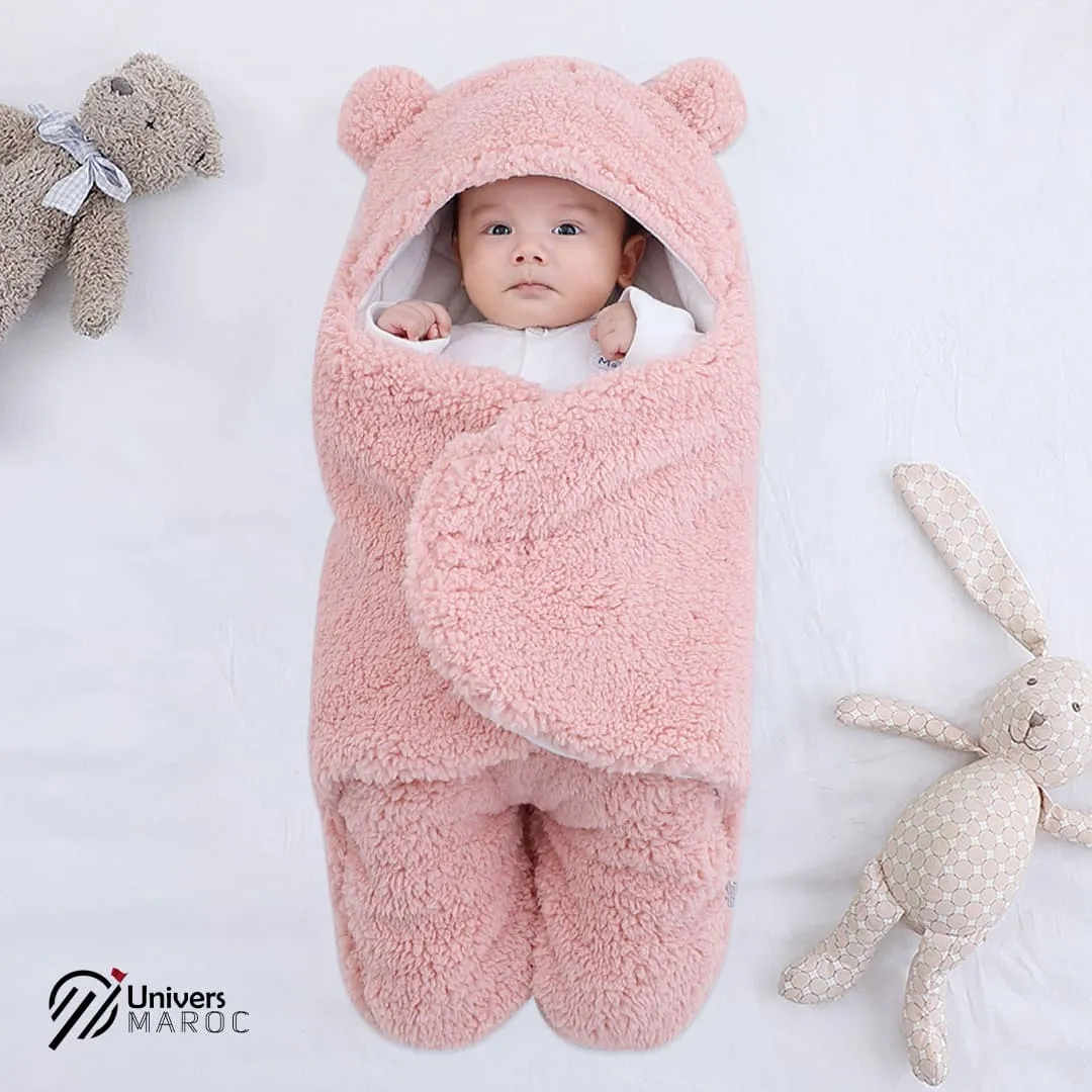 🔥PROMOTION 20% OFF - Couverture À Capuche Pour Bébé En Coton Doux 👼