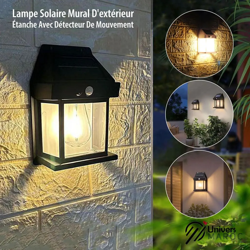 🔥PROMOTION 50% OFF - Lampe Led À Plaque Rechargeable En Énergie Solaire Étanche Avec Détecteur De Mouvement.