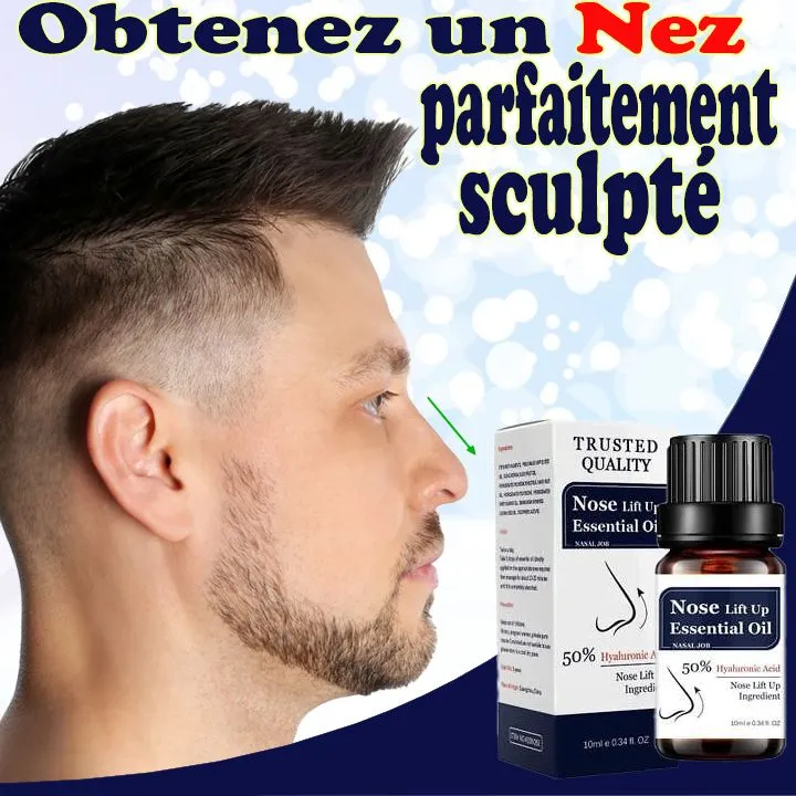 Huile essentielle pour lifting du nez, soin naturel pour un nez fin et plus petit