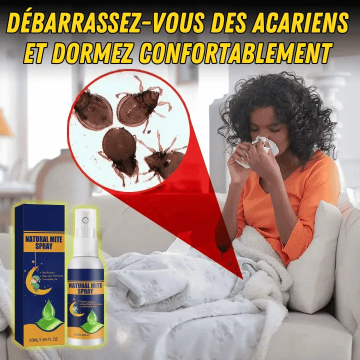 Spray Anti-acariens naturel, élimine les acariens