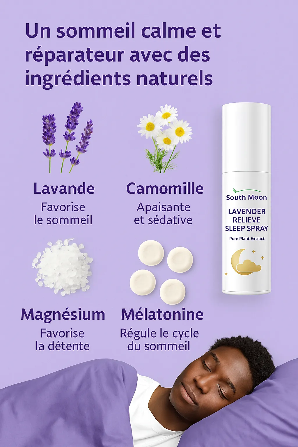 Spray de sommeil à la lavande de South Moon
