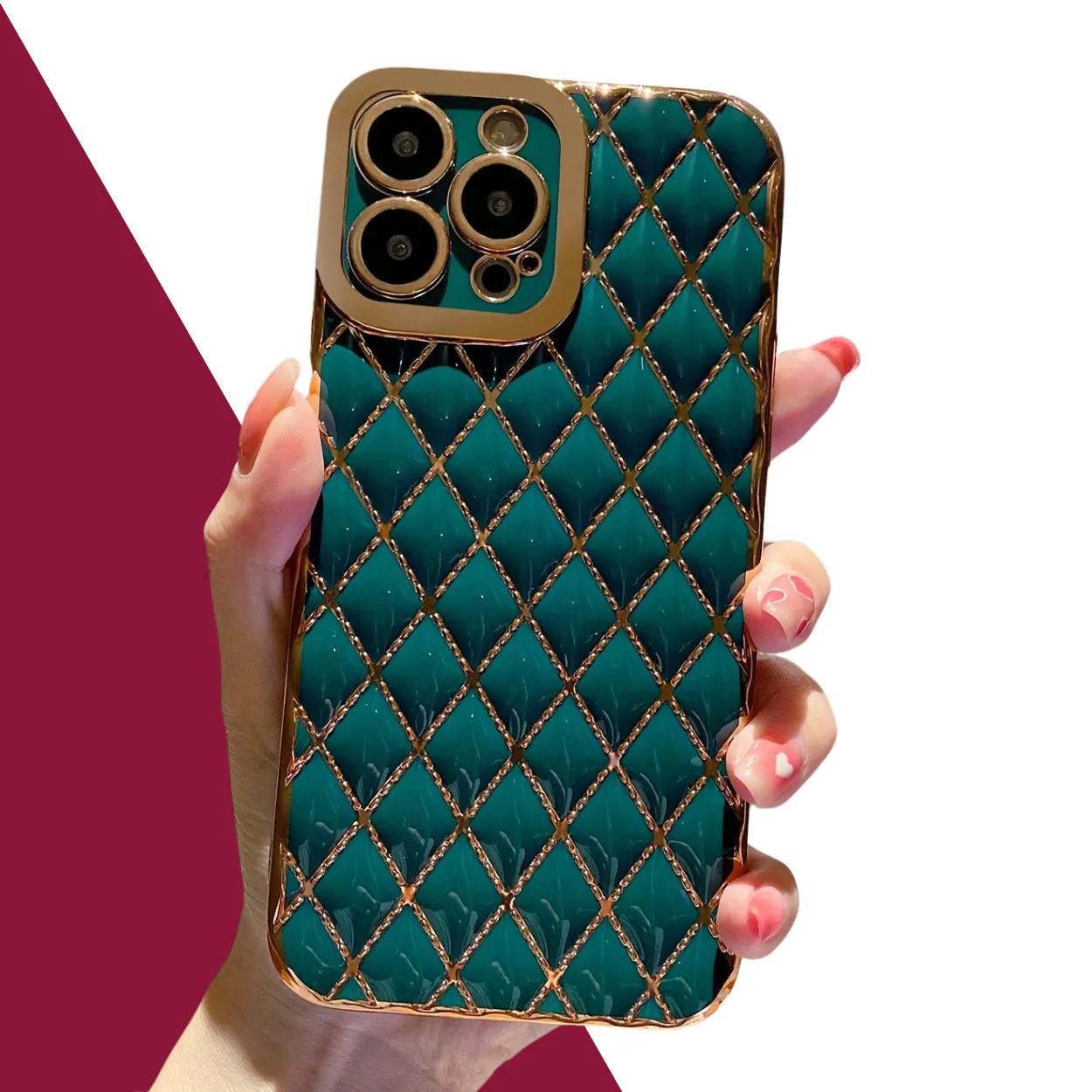 الأخضر الملكي iPhone 15 Pro max case