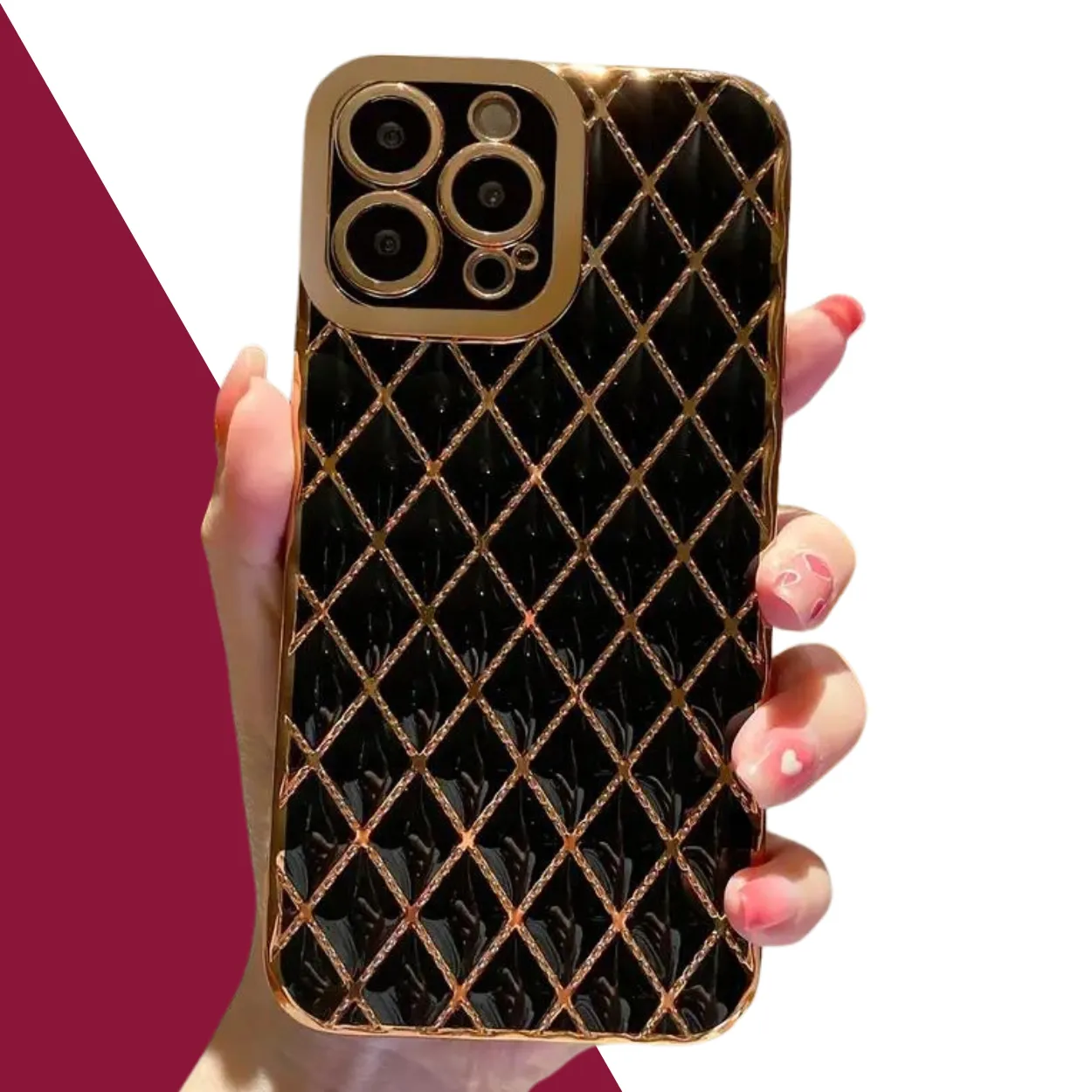 الاسود الانيق iPhone 15 Pro max case