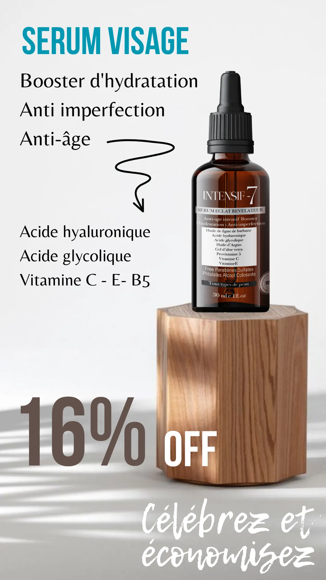 INTENSIF-7 Anti-age intensif – Anti-imperfection – Booster l’hydratation