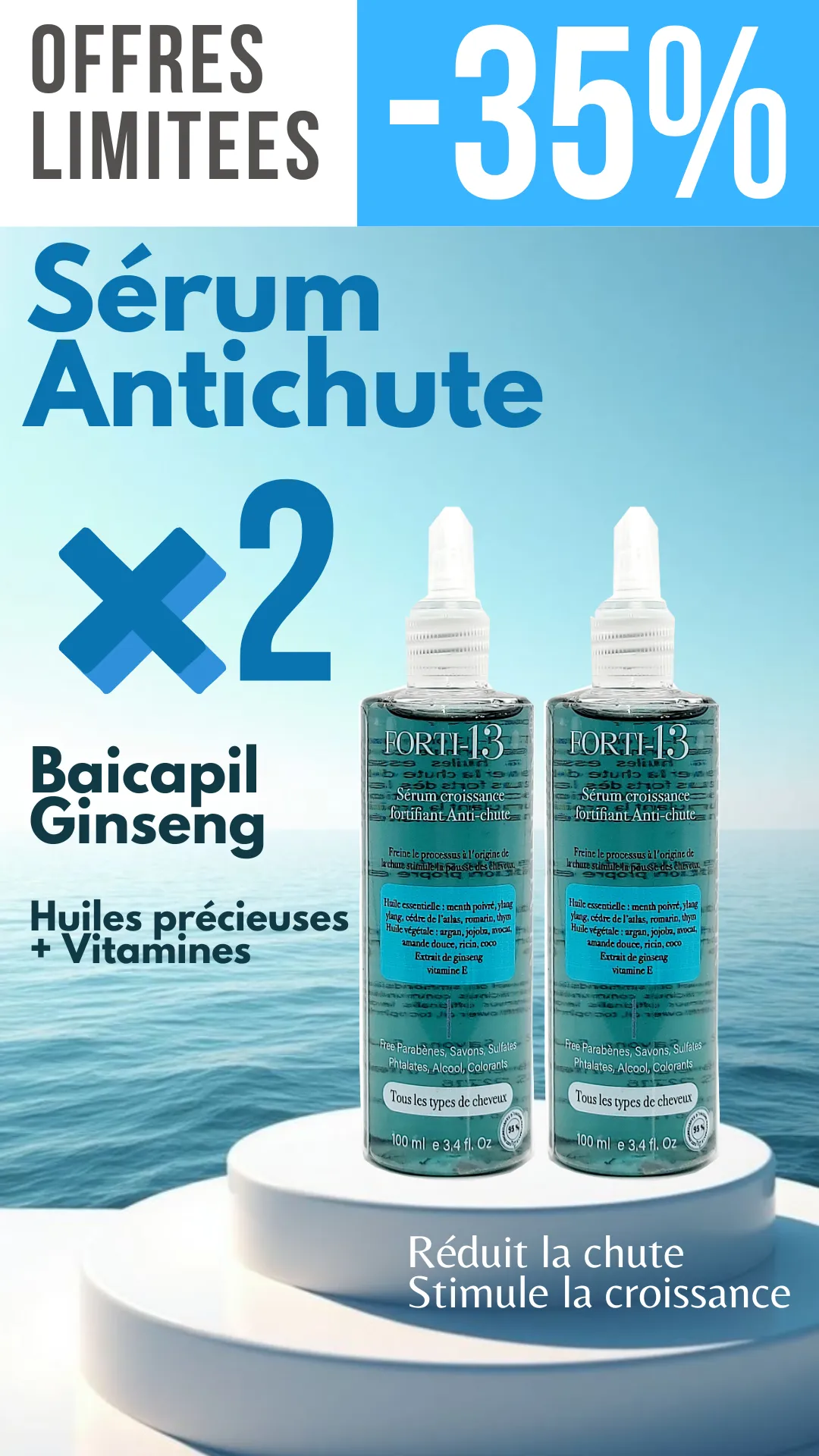 PACK FORTI Soin anti-chute sérum de croissance