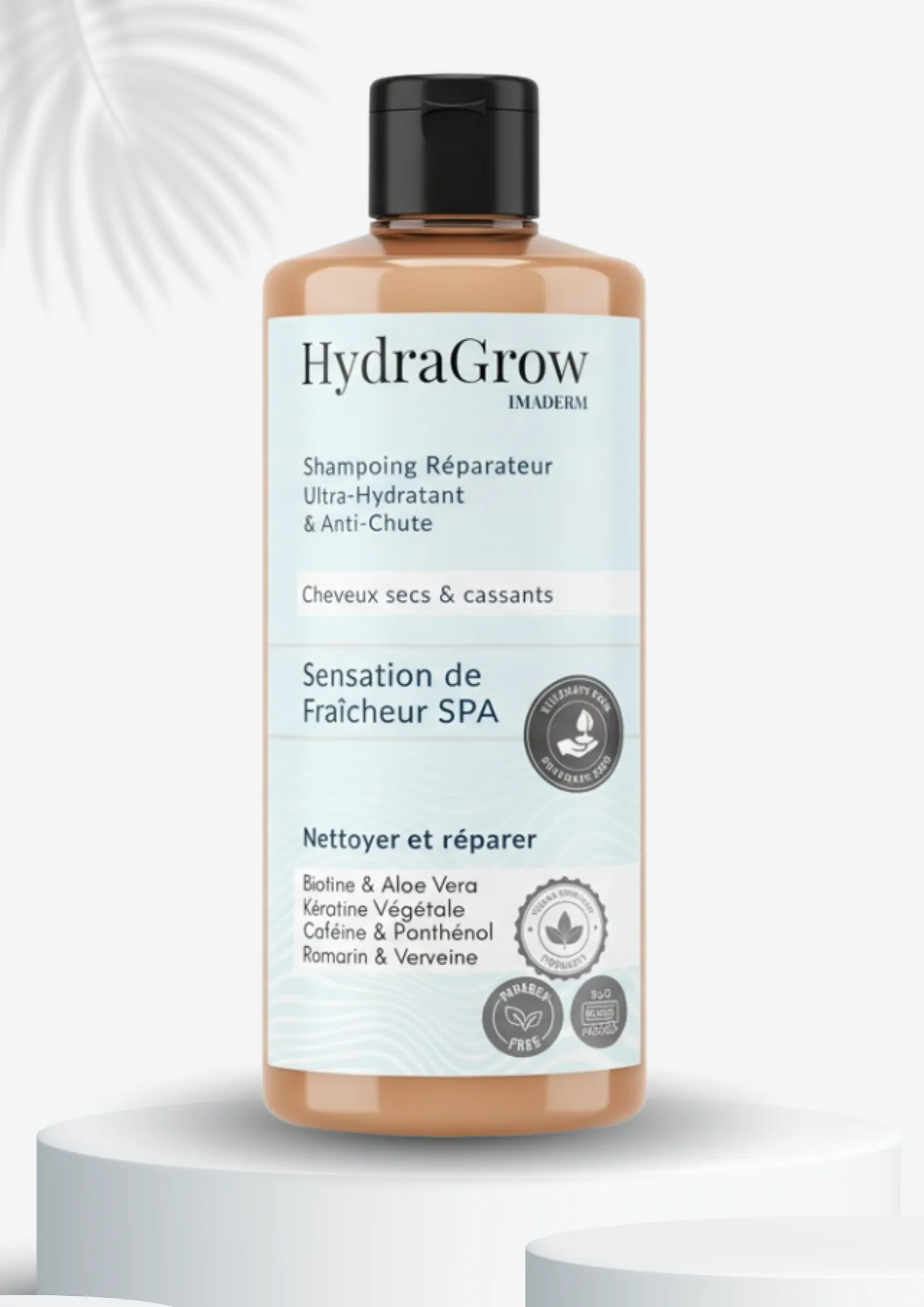 HydraGrow - Shampoing Sans Sulfates Anti-Chute & Ultra-Hydratant (450 ml)