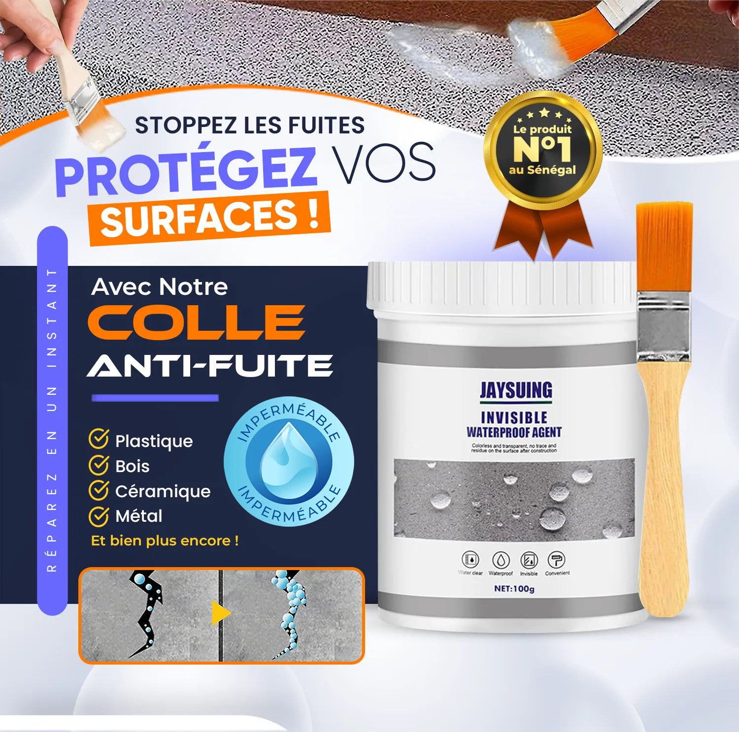 Solution rapide et durable pour toutes les fuites !