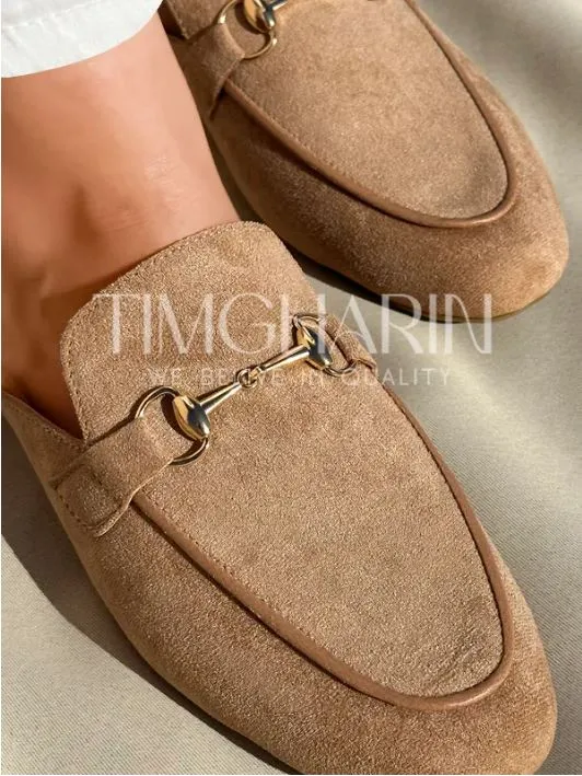 Mule avec Détails Dorés