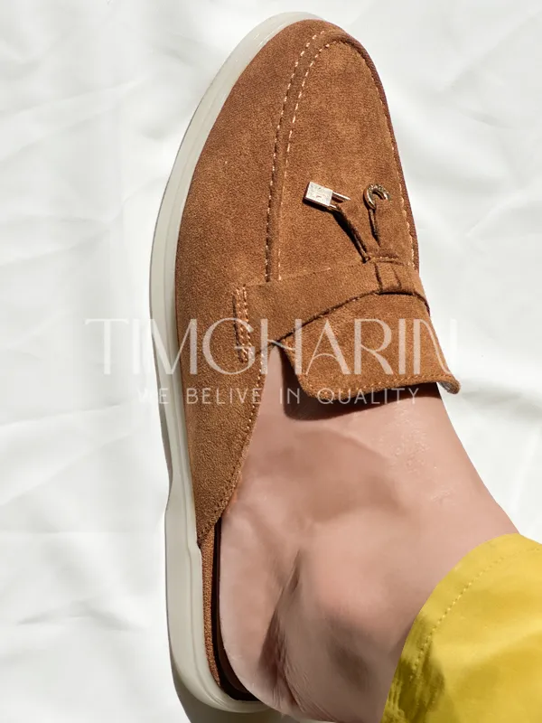 Babouche Loro Piana - Chic en Marron