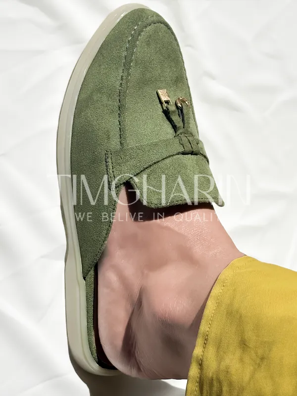 Babouche Loro Piana - Chic en vert