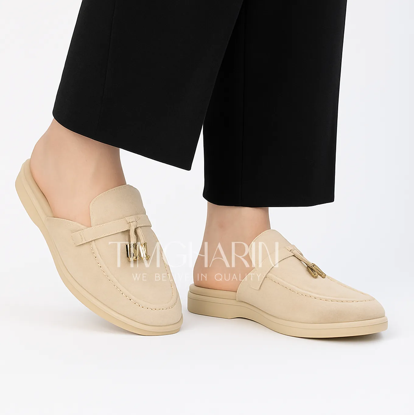 Babouche Loro Piana - Chic en Beige