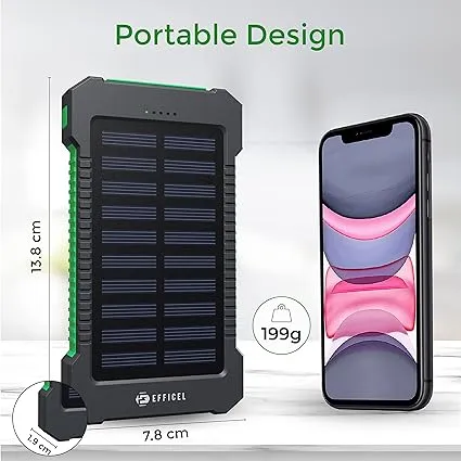 Chargeur Solaire Étanche Portable