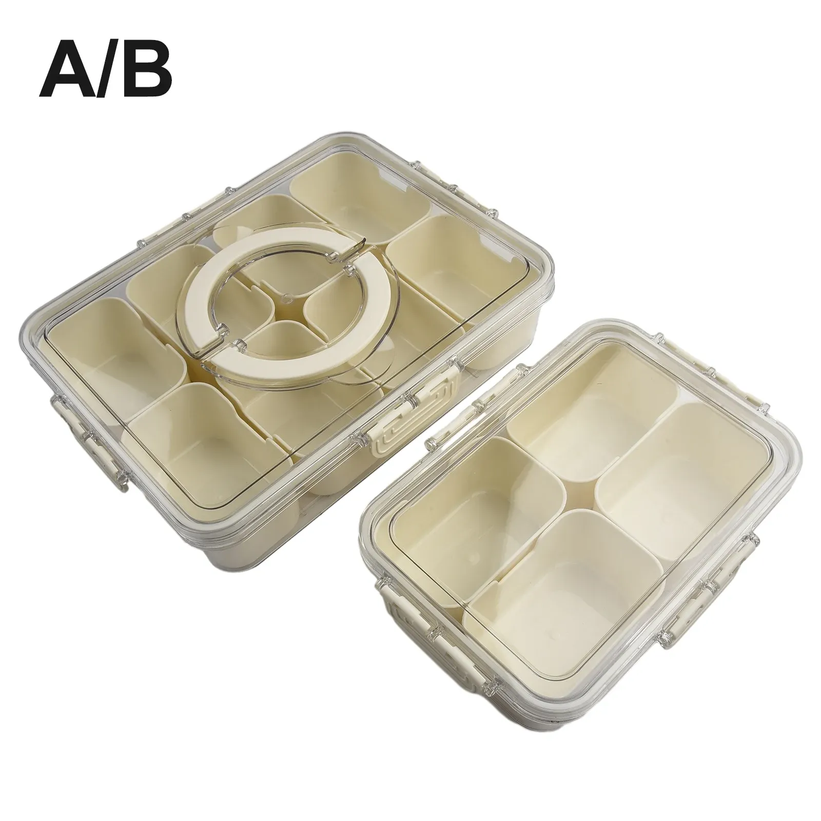 Portable Snack Containers Snackle Box Snack Tray with Lid