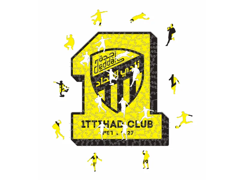 Al ITTIHAD CLUB® Crest - Wooden Puzzle