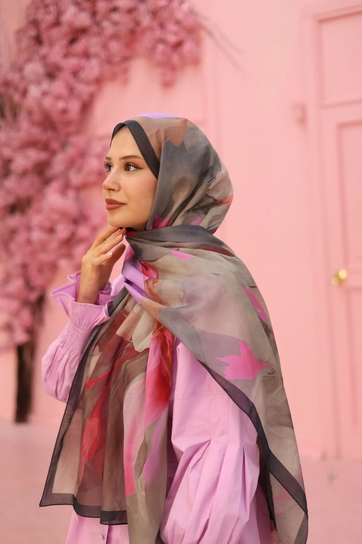 Châle NARIYA VEGAN CODE-HS90002-08SLK