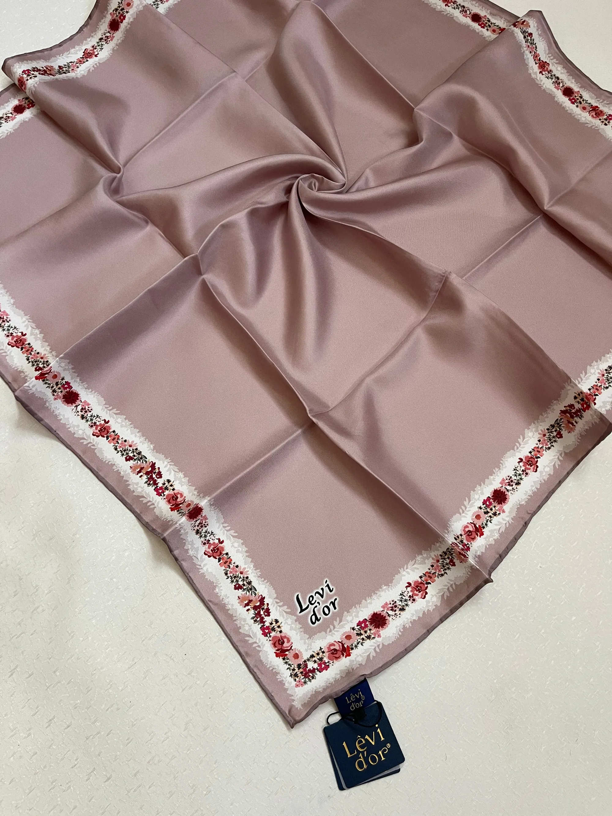 LEVIDOR Écharpe 100% PURE SOIE CODE-HSCLVD50010T-3