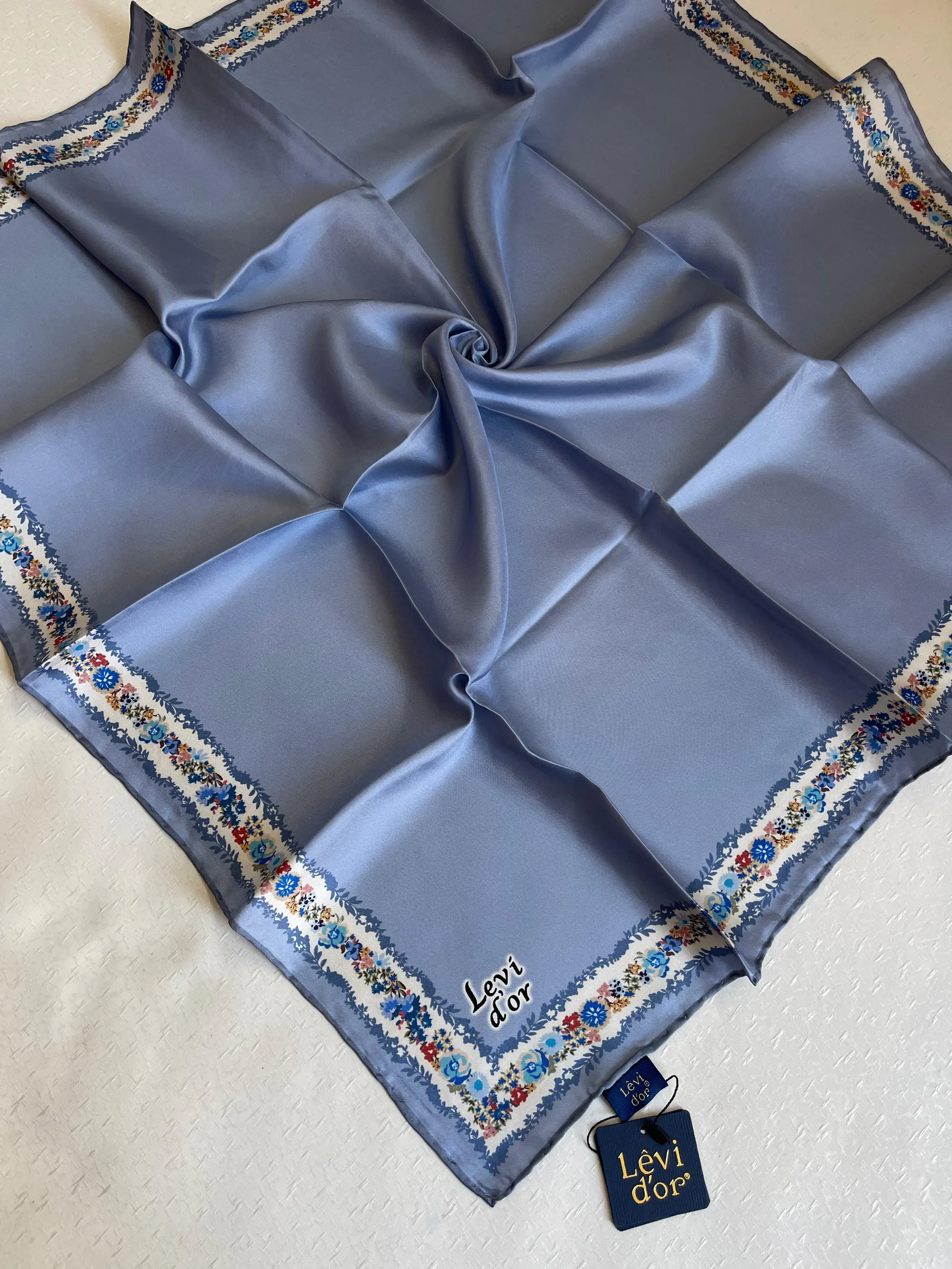 LEVIDOR Écharpe 100% PURE SOIE CODE-HSCLVD50010T-4