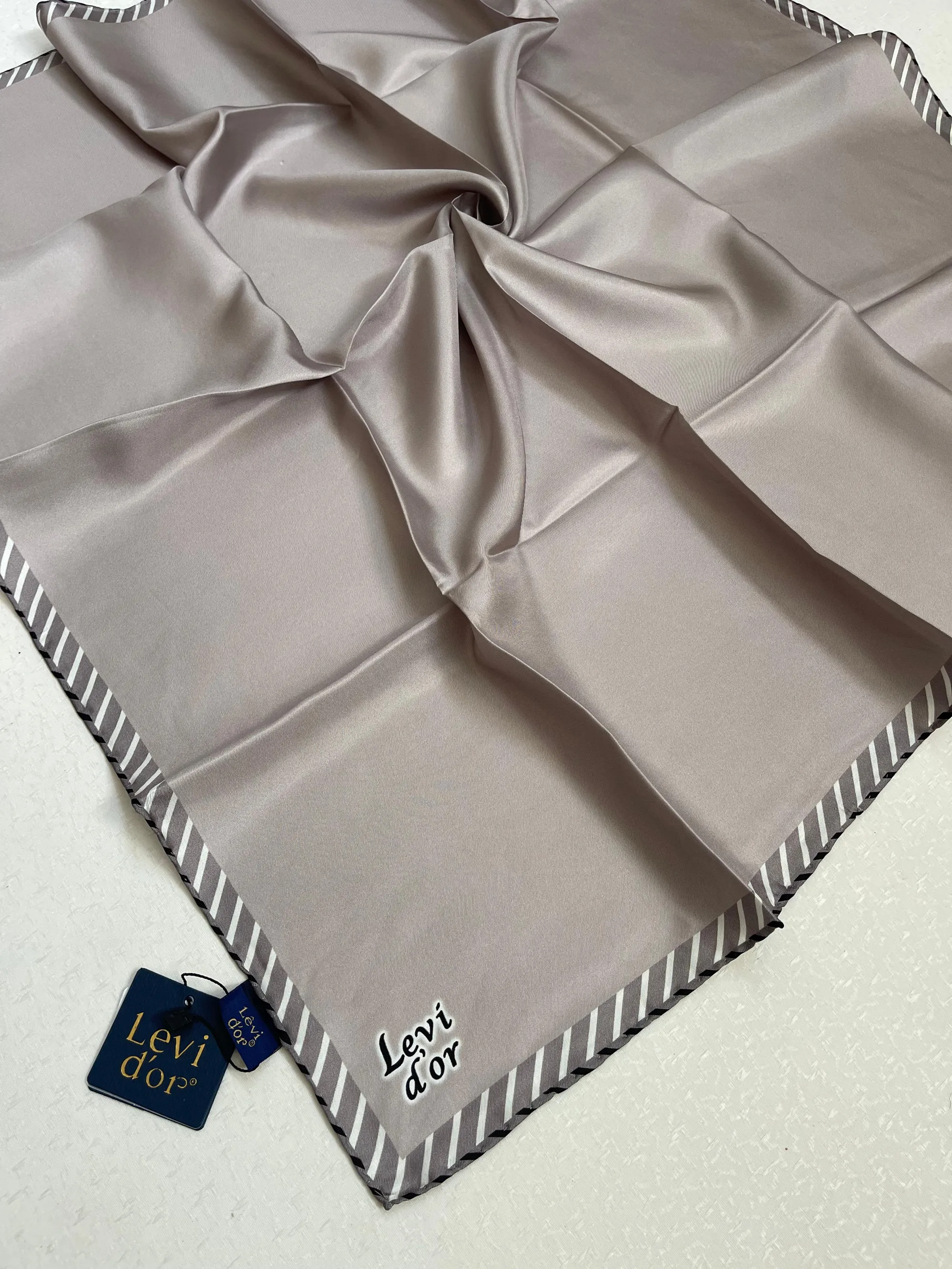 LEVIDOR Écharpe 100% PURE SOIE CODE-HSCLVD50020T-3