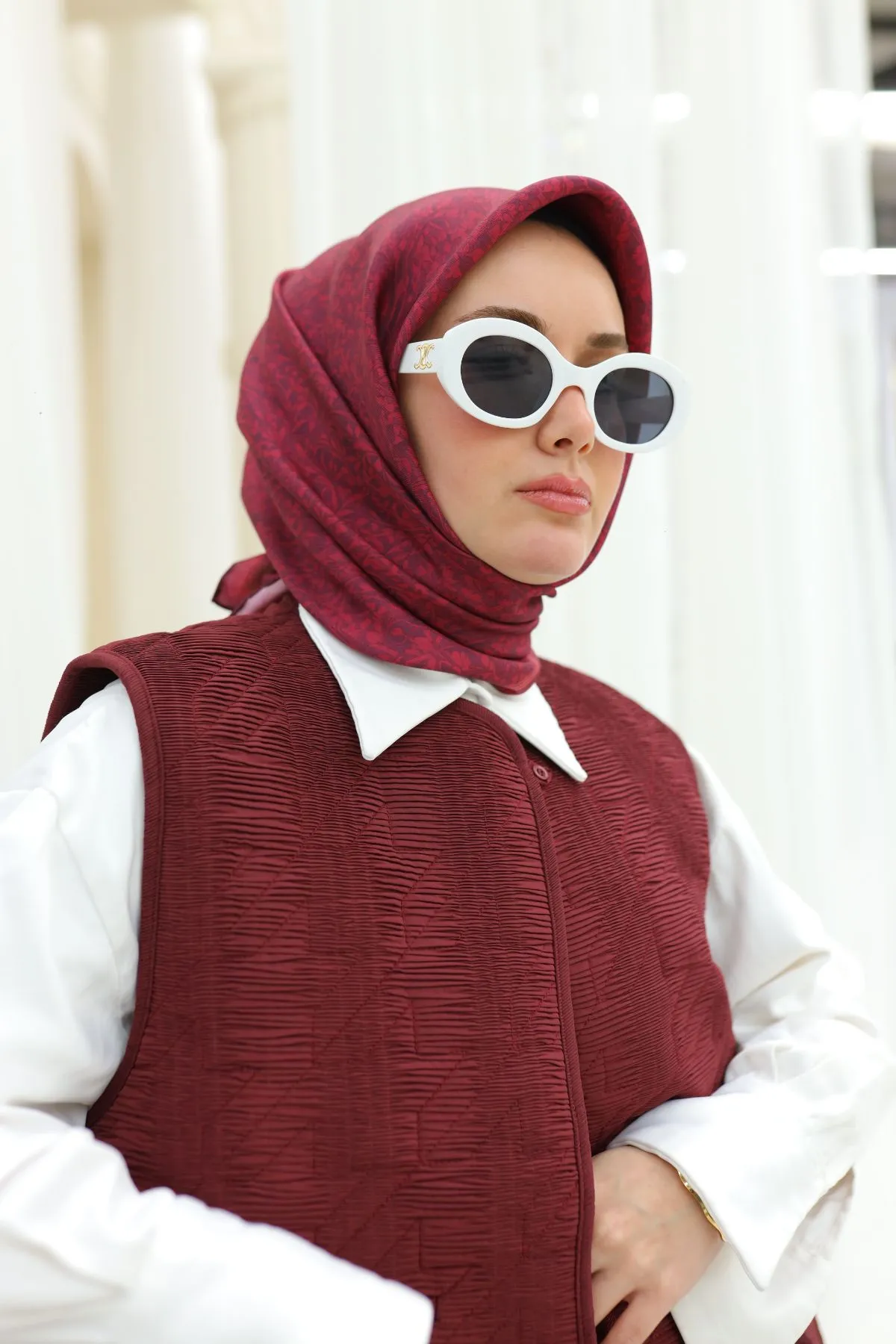 Écharpe en Twill de Soie CODE-HS11459SH07