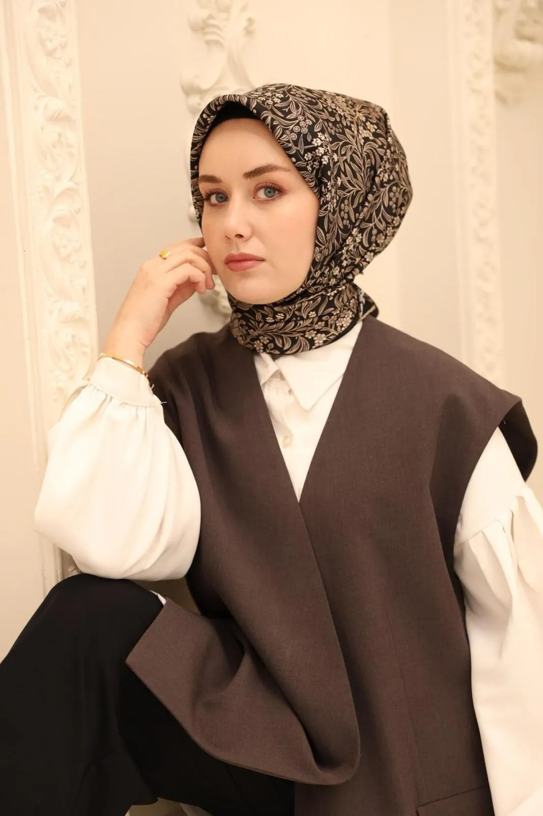 Écharpe en Twill de Soie CODE-HS11464SH41