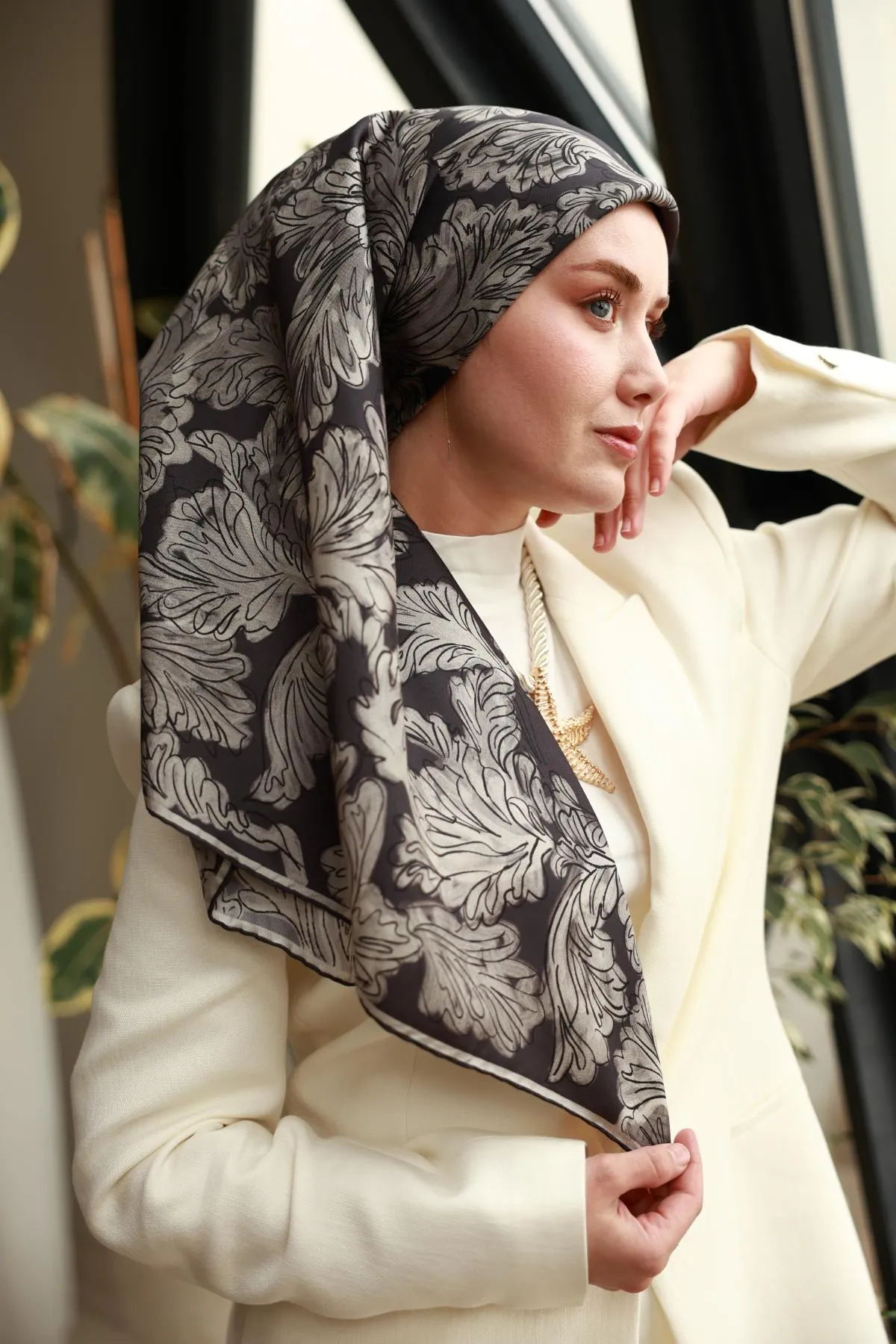 Écharpe en Twill de Soie CODE-HS11468SH-03