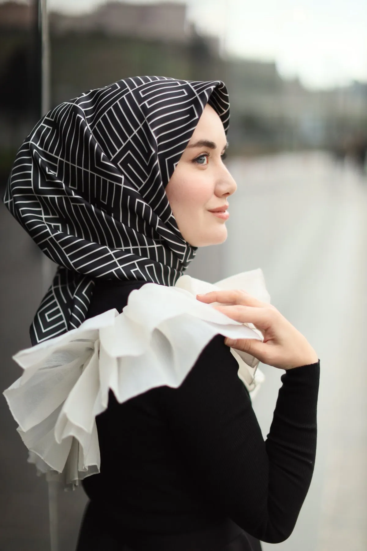 Écharpe en Twill de Soie CODE-HS11390SH-01