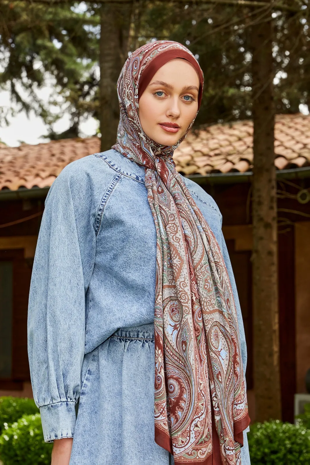 Châle LuvènSara - Modal satiné & soie – Collection été CODE-HS884LVS1201